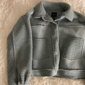 Suede and Sherpa jacket